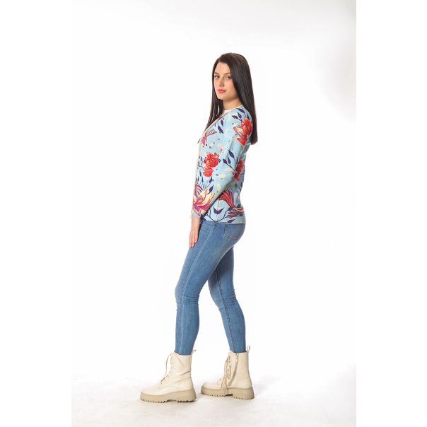 BAIKA Štrikani kardigan za žene - Japanski vrt - TKOJAP