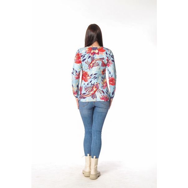 BAIKA Štrikani kardigan za žene - Japanski vrt - TKOJAP