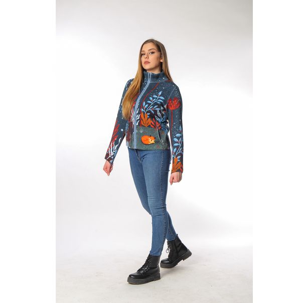 BAIKA Štrikana jakna za žene - Uspavana lisica - JOFOX