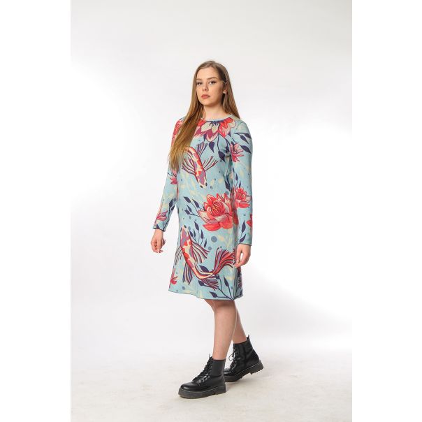 BAIKA Štrikana haljina za žene - Japanski vrt - ZHOJAP