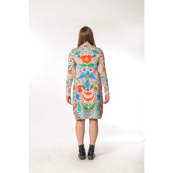 BAIKA Štrikana haljina za žene - Beli Eden - ZHOBED