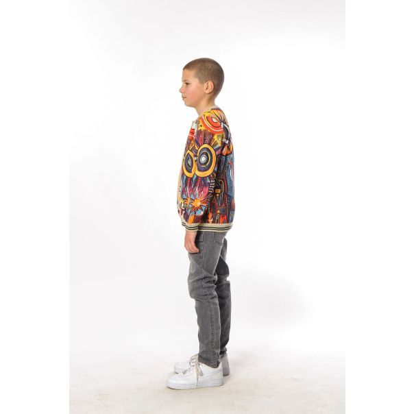 BAIKA Štrikana bomber jakna za dečake - Graffiti - BDGRF