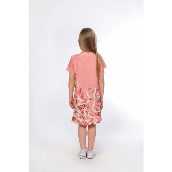 BAIKA Letnja haljina za devojčice - Flamingo - LHDFLA