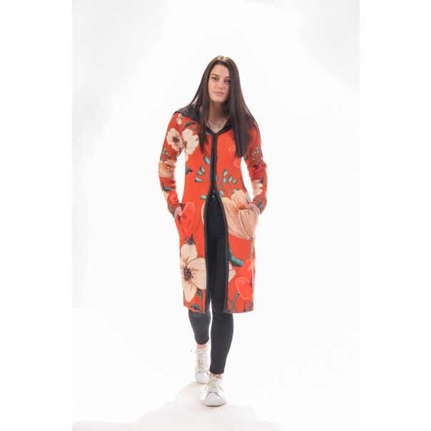 BAIKA Štrikani kaput za žene - Rossa - KORSS