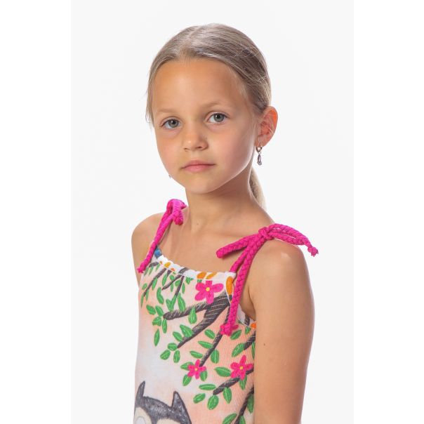 BAIKA Haljina na bretele za devojčice - Zaljubljene Sove - LHDOWLB