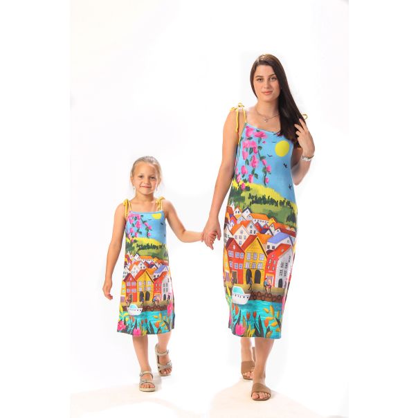 BAIKA Letnja haljina na bretele za žene - Luka - LHOLUKB