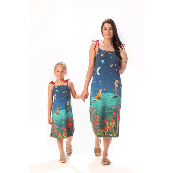 BAIKA Letnja haljina na bretele za žene - Mali princ - LHOMPRB