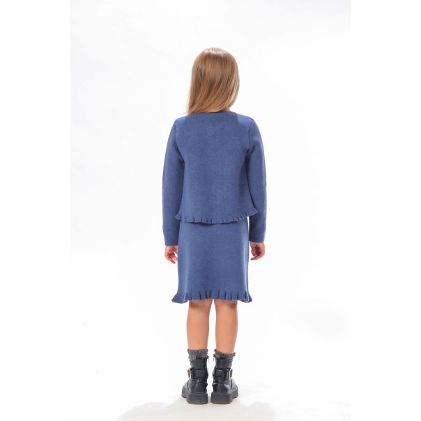 BAIKA Kardigan za devojčice - Solid Teget - TKDSTGT