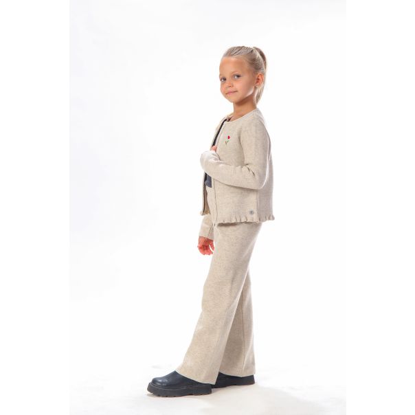 BAIKA Pantalone za devojčice - Solid Krem - PDSKRM