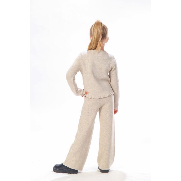 BAIKA Pantalone za devojčice - Solid Krem - PDSKRM