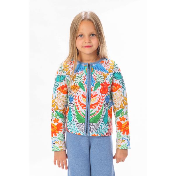 BAIKA Kardigan za devojčice - Beli Eden - TKDBED