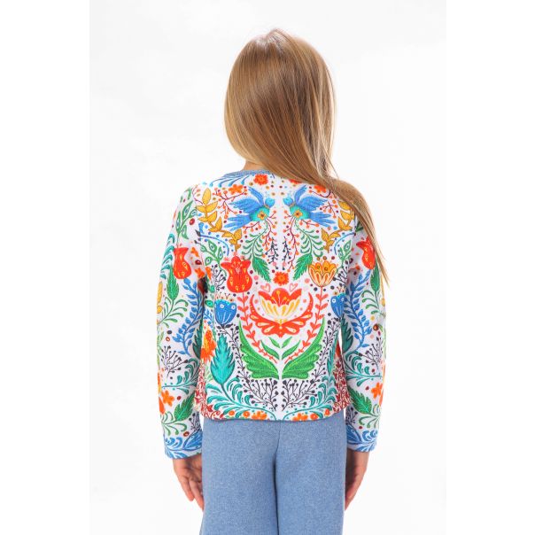 BAIKA Kardigan za devojčice - Beli Eden - TKDBED