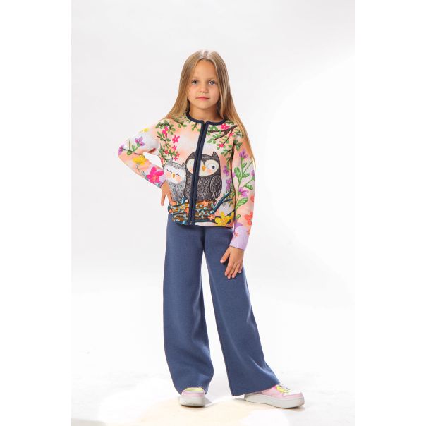 BAIKA Kardigan za devojčice - Zaljubljene Sove - TKDSOVE