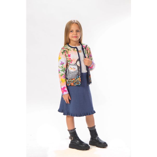 BAIKA Kardigan za devojčice - Zaljubljene Sove - TKDSOVE