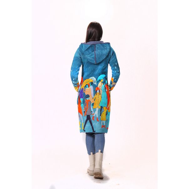 BAIKA Štrikani kaput za žene - Kiša - KOKIS