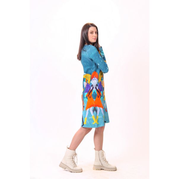 BAIKA Štrikana haljina za žene - Kiša - ZHOKIS