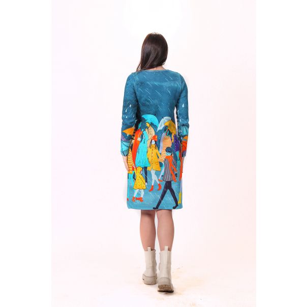 BAIKA Štrikana haljina za žene - Kiša - ZHOKIS