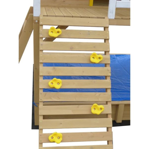 KINDER HOME Velika dečija kućica sa peščanikom i toboganom, za igru na otvorenom u dvorištu i bašti - C225