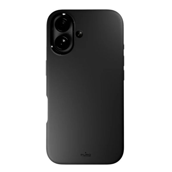 PURO Silikonska maska za iPhone 16 Pro, crna - 16100048
