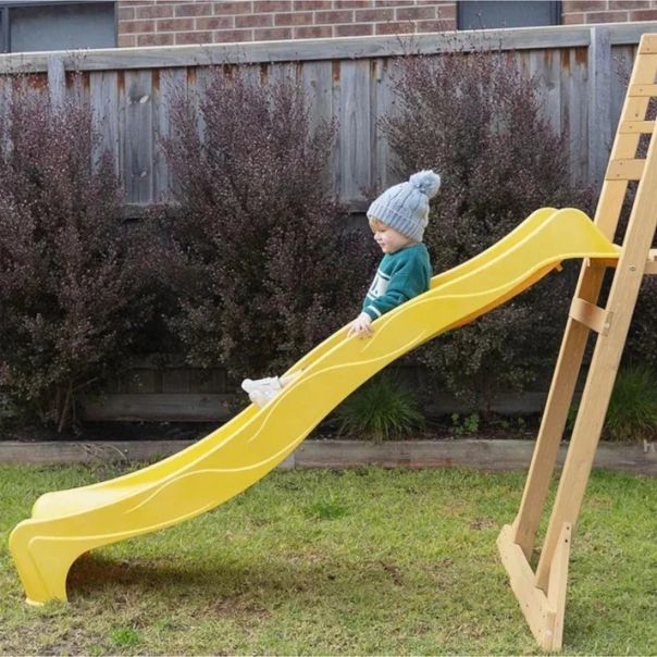 Dečija drvena penjalica sa toboganom KINDER HOME - C440