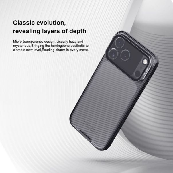 Maska za iPhone 17 Pro Max 6.9 crna (transparent kamera) Nillkin CamShield Prop - 224025