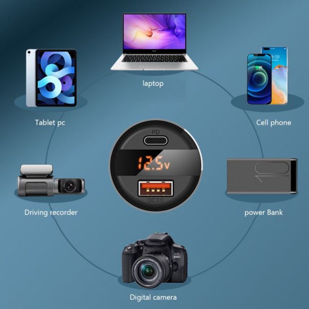 Auto punjac SC01 Super Charger PD 65W/USB 18W - 97863-1