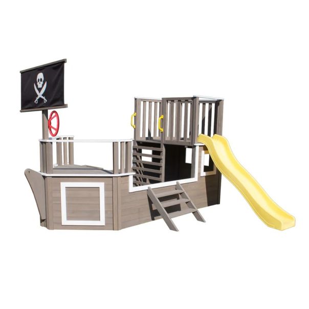 Dečija drvena penjalica Piratski brod sa toboganom i peskarnikom KINDER HOME - EP2882603