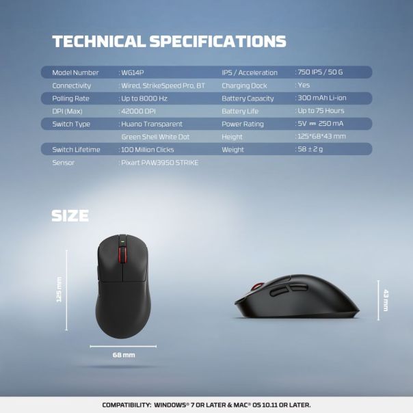 FANTECH Mis Wireless Gaming WG14P Yari PRO - EP3192944
