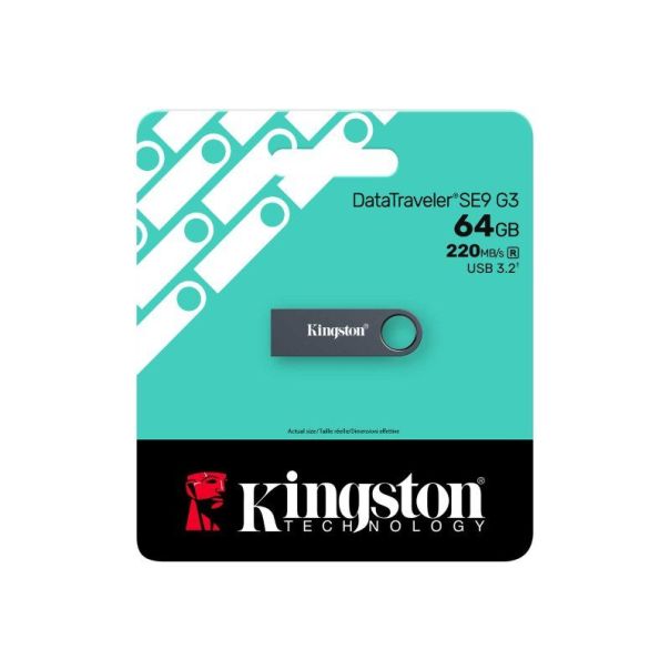 KINGSTON 64GB DataTraveler SE9 G3 USB 3.2 Gen1 KE-U2X64-1AC - EP3261813