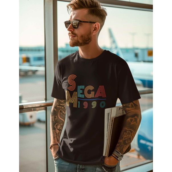 TAMANITZA Muška crna majica SEGA-MEGA - Tamanitza87