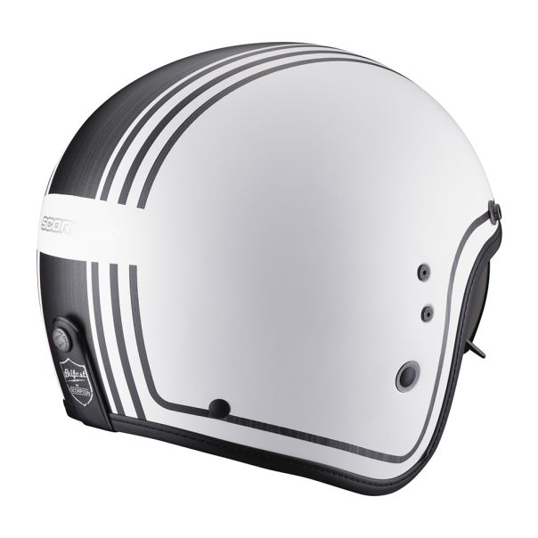 SCORPION Belfast evo retrol matt white silver kaciga - 15SCO78372295