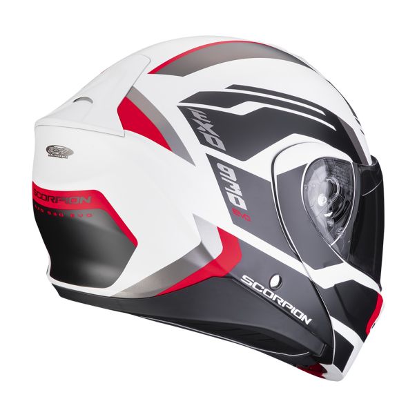 SCORPION Exo-930 evo sikon matt white-black-red - 15SCO194428292