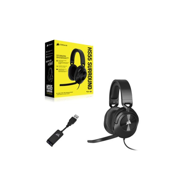 CORSAIR Slušalice HS55 Surround CA-9011265-EU, crna - CA-9011265-EU