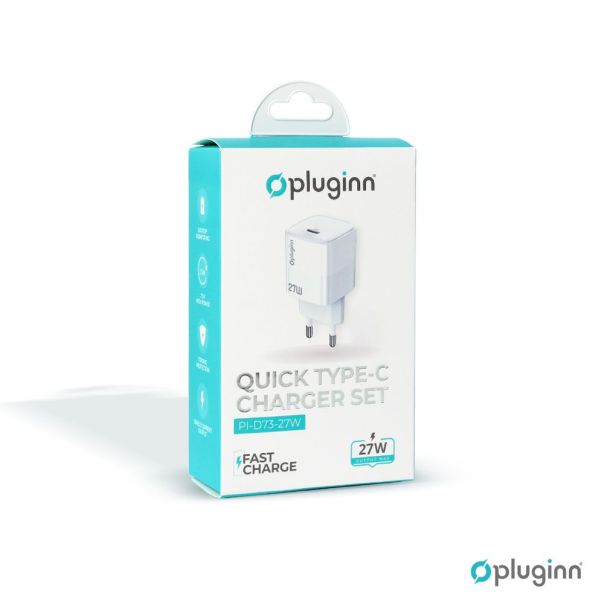 Kucni punjac Pluginn PI-D73-27w, PD 3.0, PPS, 27W beli CE - 217083