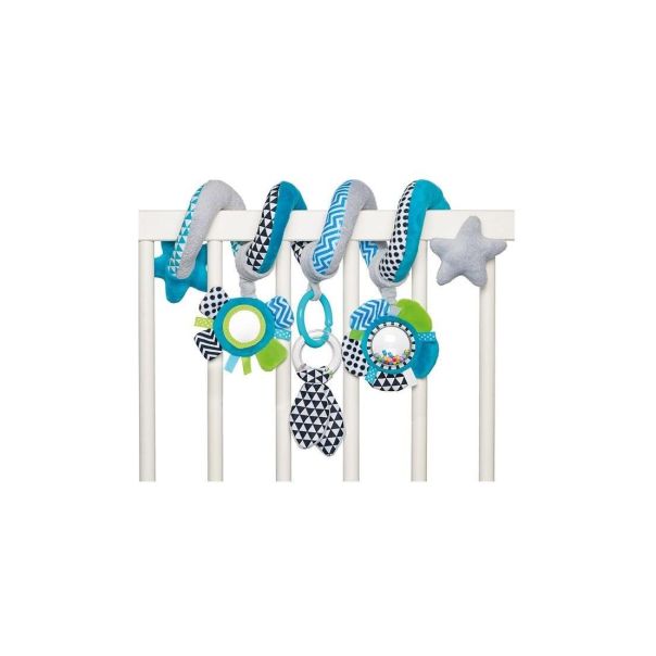 CANPOL Plišana igračka za bebe Zig Zag, plava - 68-063_blu