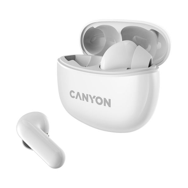 CANYON Bežične bubice TWS-5, bela - CNS-TWS5W