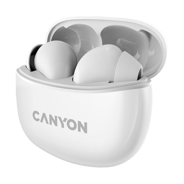 CANYON Bežične bubice TWS-5, bela - CNS-TWS5W