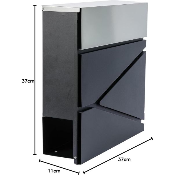 GOLD STANDARD Poštansko sanduče Capri, 370x365x110mm, sa 2 ključa - MD021