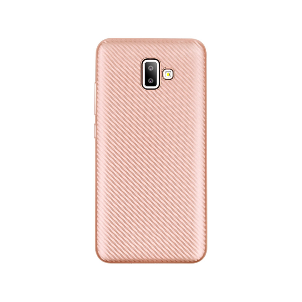 Maska za Samsung J6 Plus/ J610F (2018) EU Carbon fiber roze zlatna - 030584