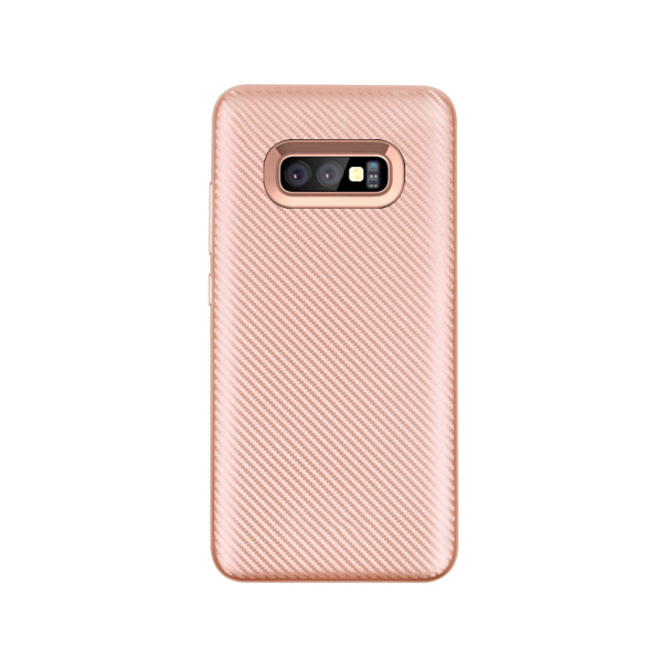 Maska za Samsung S10e/ G970 Carbon fiber roze zlatna - 032743
