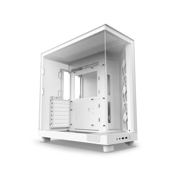 NZXT Kućište H6 Flow CC-H61FW-01, bela - CAS02315