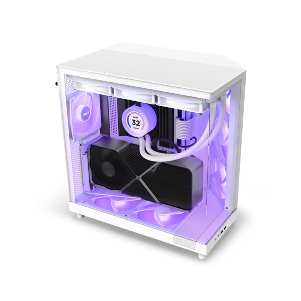 NZXT Kućište H6 Flow RGB CC-H61FW-R1, bela - CAS02316