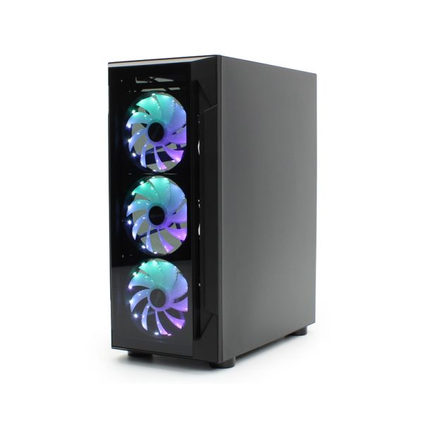 IG-MAX Gaming kućište N1903-7700L Reflex 4F, crna - CAS02519