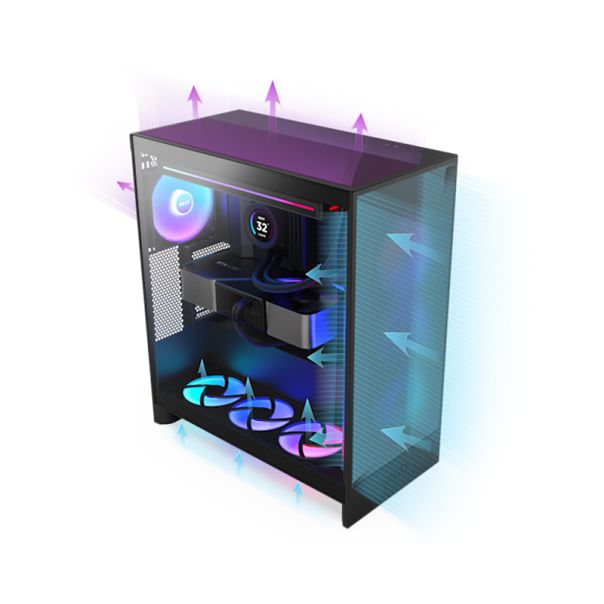 NZXT Kućište H7 Flow RGB CM-H72FB-R1, crna - CAS02575