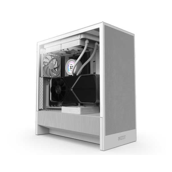 NZXT Gaming kućište H5 Flow CC-H52FW-01, bela - CAS02578