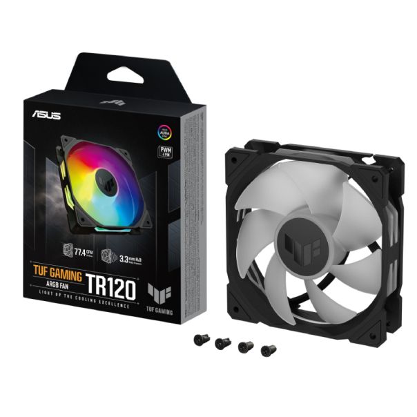 ASUS Ventilator TUF Gaming TR120 ARGB, crna - CAS02581