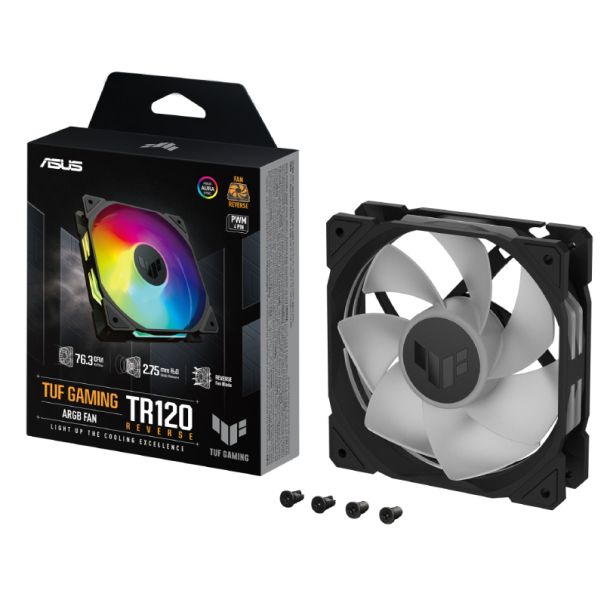ASUS Ventilator TUF Gaming TR120 ARGB Reverse, crna - CAS02584