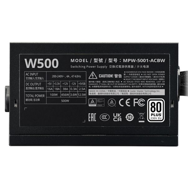 COOLER MASTER Elite NEX W500 500W napajanje (MPW-5001-ACBW-BE1) - EP1985038