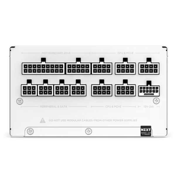 NZXT C1200 Gold ATX 3.X 1200W (PA-2G2BW-EU) modularno napajanje belo - EP1988615