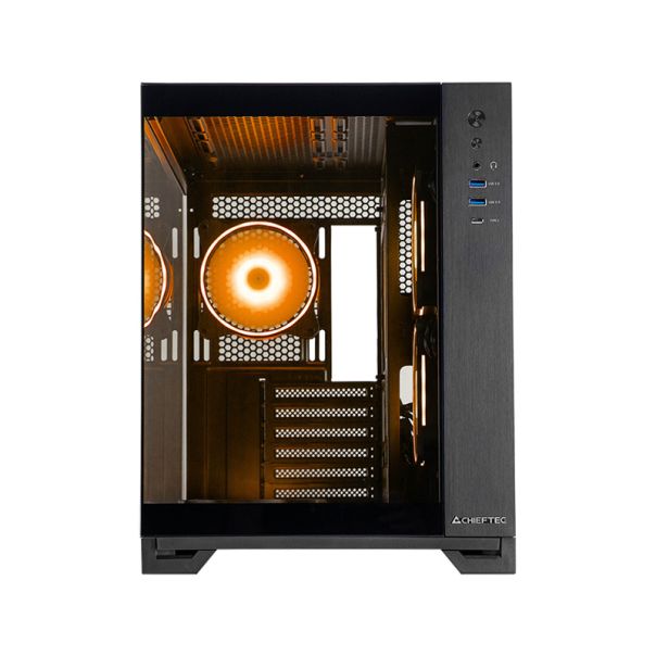 CHIEFTEC Kućište Visio GM-30B-TG-OP, crna - CAS02601